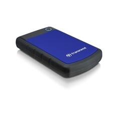 TRANSCEND 2TB StoreJet 25H3B, USB 3.0, 2.5” Externí odolný hard disk, černo/modrý