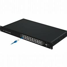 Ubiquiti UniFi Switch USW-24-POE - Přepínač - řízený - 24 x 10/100/1000 (16 PoE+) + 2 x gigabitů SFP - desktop, Lze montovat do rozvaděče - PoE++ (95 W)