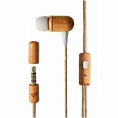 ENERGY Earphones Eco Cherry Wood (Mini jack, In-ear, Sustainable Wood, Hemp cable, Mic, Control talk)