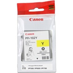 Inkoust Canon PFI102Y žlutá | 130ml | LP17/LP24/iPF500/iPF6X0/iPF7X0